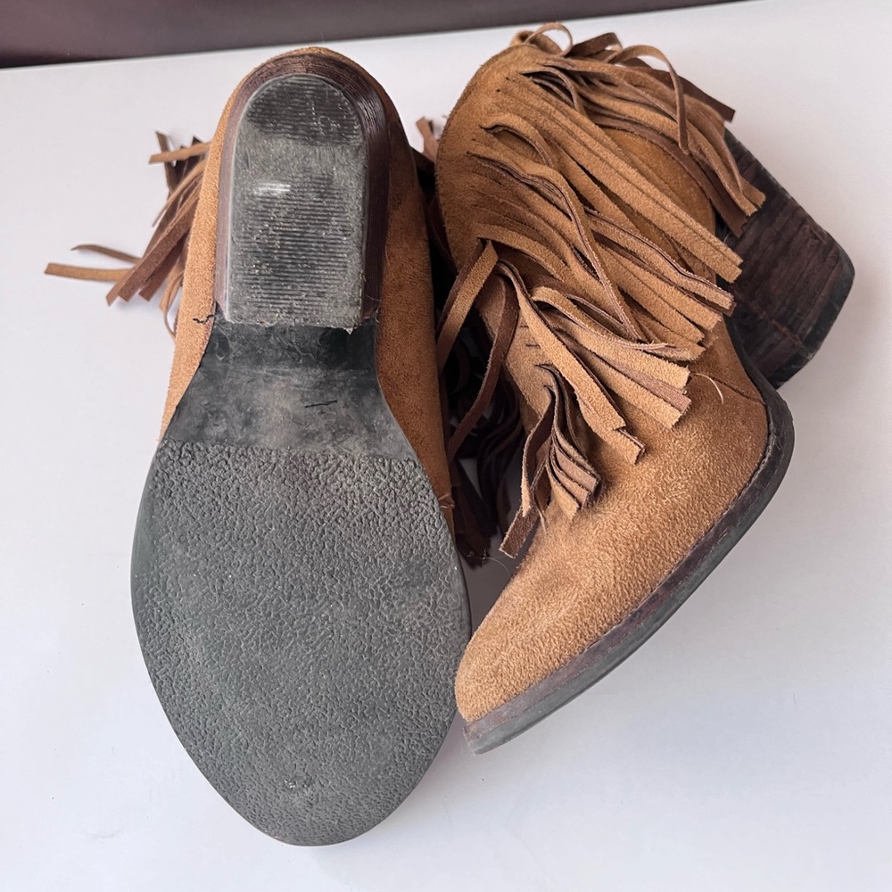 Camel Fringe Booties Coconuts By Matisse - image 4